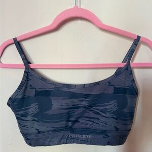 Alphalete Women's Blue Patterned Sports Bra